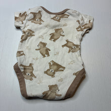 Load image into Gallery viewer, Unisex Baby Berry, soft cotton bodysuit / romper, bears, GUC, size 00,  