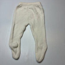 Load image into Gallery viewer, Unisex Marquise, knitted cotton footed leggings / bottoms, GUC, size 000,  