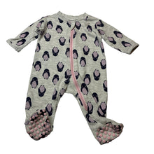 Load image into Gallery viewer, Girls Anko, soft feel zip coverall / romper, penguins, EUC, size 00000,  