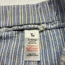 Load image into Gallery viewer, Unisex Tu, striped cotton shorts, elasticated, EUC, size 00,  