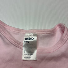 Load image into Gallery viewer, Girls Anko, pink soft cotton romper, EUC, size 1,  