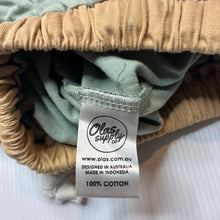 Load image into Gallery viewer, Unisex Olas Mini, soft cotton shorts, elasticated, GUC, size 2,  