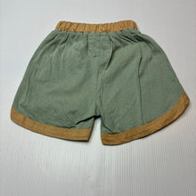 Load image into Gallery viewer, Unisex Olas Mini, soft cotton shorts, elasticated, GUC, size 2,  
