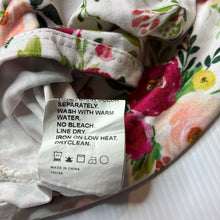 Load image into Gallery viewer, Girls floral, soft feel lightweight bodysuit / romper, EUC, size 1,  