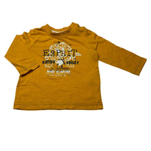 Load image into Gallery viewer, Boys Esprit, yellow cotton long sleeve tee / top, EUC, size 3 months,  