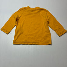 Load image into Gallery viewer, Boys Esprit, yellow cotton long sleeve tee / top, EUC, size 3 months,  