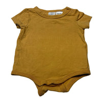 Load image into Gallery viewer, Unisex Cotton On, yellow stretchy bodysuit / romper, GUC, size 000,  