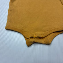 Load image into Gallery viewer, Unisex Cotton On, yellow stretchy bodysuit / romper, GUC, size 000,  