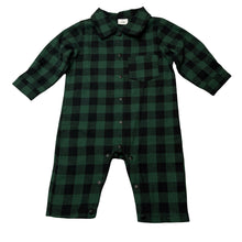 Load image into Gallery viewer, Boys checked, lightweight romper, GUC, size 000,  