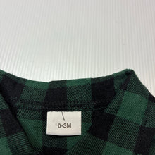Load image into Gallery viewer, Boys checked, lightweight romper, GUC, size 000,  