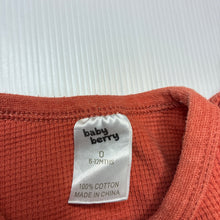 Load image into Gallery viewer, Boys Baby Berry, waffle cotton bodysuit / romper, GUC, size 0,  