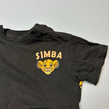 Load image into Gallery viewer, Unisex H&amp;M, Disney Lion King Simba cotton tee / top, EUC, size 0,  