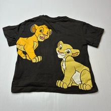 Load image into Gallery viewer, Unisex H&amp;M, Disney Lion King Simba cotton tee / top, EUC, size 0,  