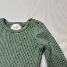 Load image into Gallery viewer, Unisex Sprout, soft feel ribbed knit long sleeve top, EUC, size 000,  