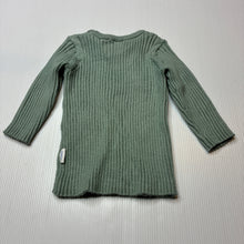 Load image into Gallery viewer, Unisex Sprout, soft feel ribbed knit long sleeve top, EUC, size 000,  