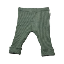 Load image into Gallery viewer, Unisex Sprout, soft feel ribbed knit leggings / bottoms, elasticated, GUC, size 000,  