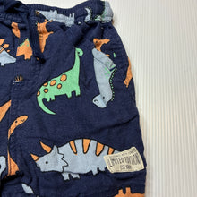 Load image into Gallery viewer, Boys Dymples, linen / viscose shorts, elasticated, dinosaurs, FUC, size 1,  