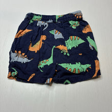 Load image into Gallery viewer, Boys Dymples, linen / viscose shorts, elasticated, dinosaurs, FUC, size 1,  