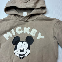 Load image into Gallery viewer, Unisex H&amp;M, Disney Mickey Mouse fleece lined hoodie sweater, EUC, size 00,  
