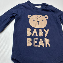 Load image into Gallery viewer, Boys Favourites, navy stretchy bodysuit / romper, EUC, size 00,  