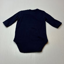 Load image into Gallery viewer, Boys Favourites, navy stretchy bodysuit / romper, EUC, size 00,  