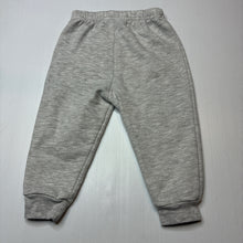 Load image into Gallery viewer, Unisex LILA &amp; JACK, grey marle fleece lined track pants, elasticated, FUC, size 2,  