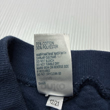 Load image into Gallery viewer, Unisex Anko, navy quilted pants / bottoms, elasticated, GUC, size 0000,  