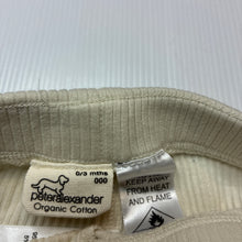 Load image into Gallery viewer, Unisex Peter Alexander, ribbed organic cotton blend leggings / bottoms, EUC, size 000,  