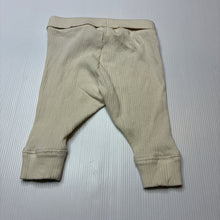 Load image into Gallery viewer, Unisex Peter Alexander, ribbed organic cotton blend leggings / bottoms, EUC, size 000,  