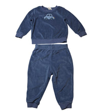 Load image into Gallery viewer, Boys Anko, blue velour pyjamas, car, FUC, size 1,  