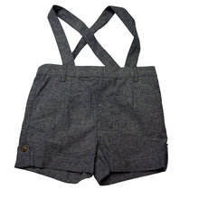 Load image into Gallery viewer, Boys Bardot Junior, chambray cotton suspender shorts, elasticated, NEW, size 2,  