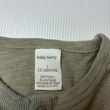 Load image into Gallery viewer, Boys Baby Berry, stretchy long sleeve henley top, GUC, size 1,  