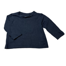 Load image into Gallery viewer, Unisex Anko, navy cotton long sleeve tee / top, EUC, size 1,  