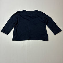 Load image into Gallery viewer, Unisex Anko, navy cotton long sleeve tee / top, EUC, size 1,  