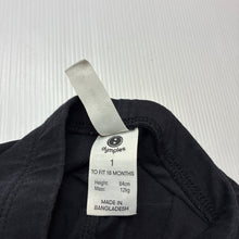 Load image into Gallery viewer, Girls Dymples, black stretchy leggings / bottoms, GUC, size 1,  