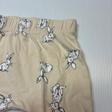 Load image into Gallery viewer, Unisex Baby Berry, stretchy leggings / bottoms, rabbits, GUC, size 00,  