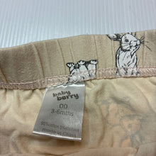 Load image into Gallery viewer, Unisex Baby Berry, stretchy leggings / bottoms, rabbits, GUC, size 00,  