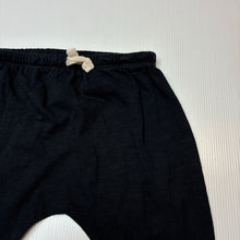 Load image into Gallery viewer, Unisex Dymples, black lightweight organic cotton pants / bottoms, GUC, size 2,  
