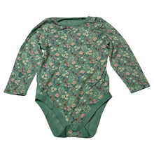 Load image into Gallery viewer, Girls M&amp;S, floral cotton bodysuit / romper, EUC, size 3,  