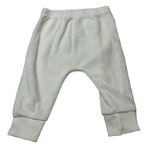 Load image into Gallery viewer, Unisex Carters, white terry leggings / bottoms, cow, EUC, size 00,  