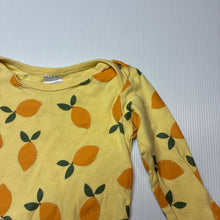 Load image into Gallery viewer, Unisex Baby Berry, cotton bodysuit / romper, lemons, GUC, size 1,  