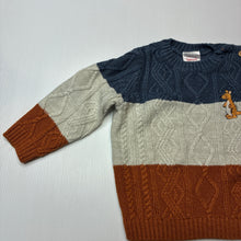 Load image into Gallery viewer, Boys Sprout, soft feel knitted sweater / jumper, kangaroo, GUC, size 1,  