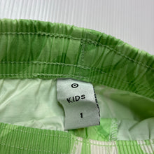 Load image into Gallery viewer, Boys Target, lightweight shorts, elasticated, GUC, size 1,  