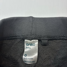 Load image into Gallery viewer, Unisex Anko, fleece lined track pants, elasticated, GUC, size 0,  