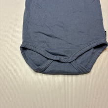 Load image into Gallery viewer, Unisex Bonds, blue ribbed cotton bodysuit / romper, EUC, size 0,  
