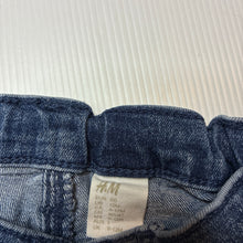 Load image into Gallery viewer, Unisex H&amp;M, lightweight stretch denim jeans, adjustable, Inside leg: 25.5cm, GUC, size 1,  