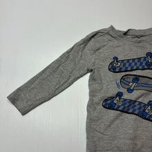Load image into Gallery viewer, Boys Anko, soft feel long sleeve tee / top, skateboards, GUC, size 2,  