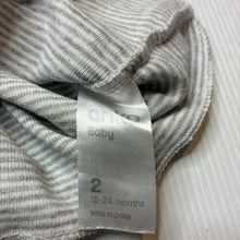 Load image into Gallery viewer, Unisex Anko, grey stripe cotton singlet top, GUC, size 2,  