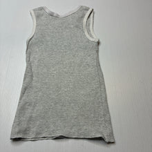 Load image into Gallery viewer, Unisex Anko, grey stripe cotton singlet top, GUC, size 2,  