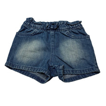 Load image into Gallery viewer, Girls The Children's Place, blue denim shorts, elasticated, EUC, size 2,  
